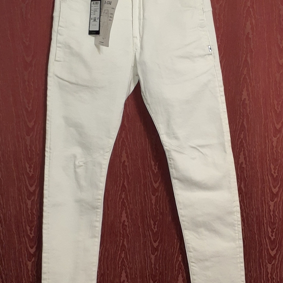 NWT G STARR RAW D-STAQ 3D SLIM WHITE WOMEN'S JEANS SIZE 28/30 SUPER STRETCH - Picture 4 of 16